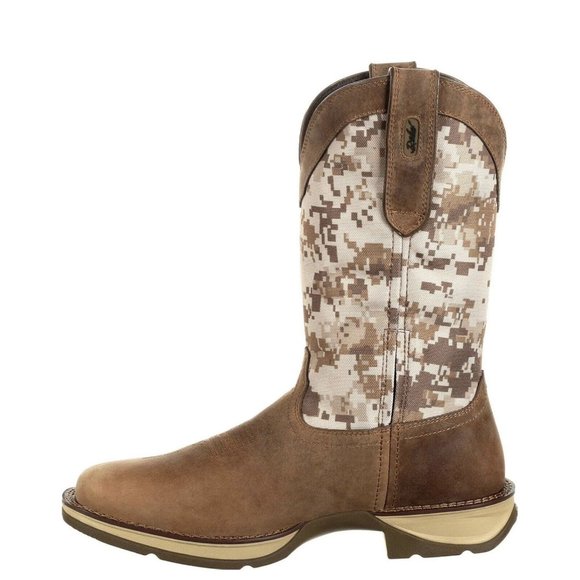 Durango Men's Rebel Desert Camo Dusty Brown Square Toe Boots DDB0166 Size (10.5W